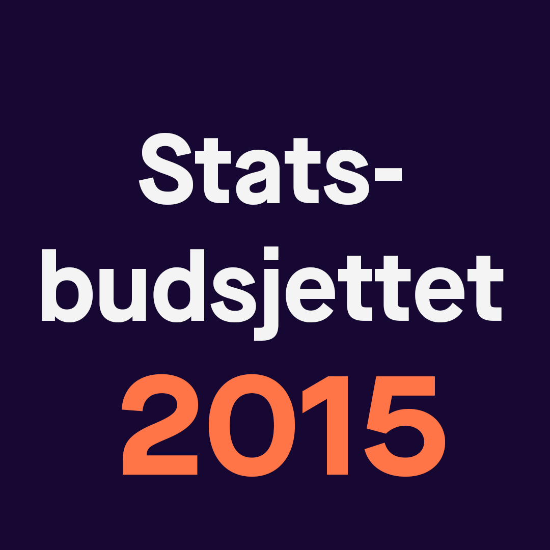 Gjennomslag i statsbudsjettet 2015